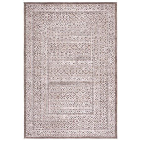 Safavieh 7 x 7 ft. Toscana Square Power Loomed Rug Ivory & Brown TOS658A-7SQ
